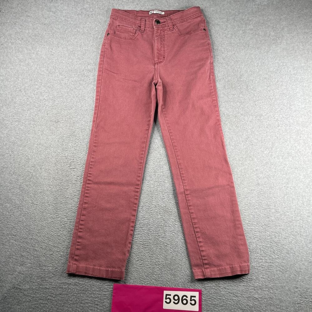 Lee Classic Fit At The Waist Denim Jeans Womens Size 6 Medium Pink